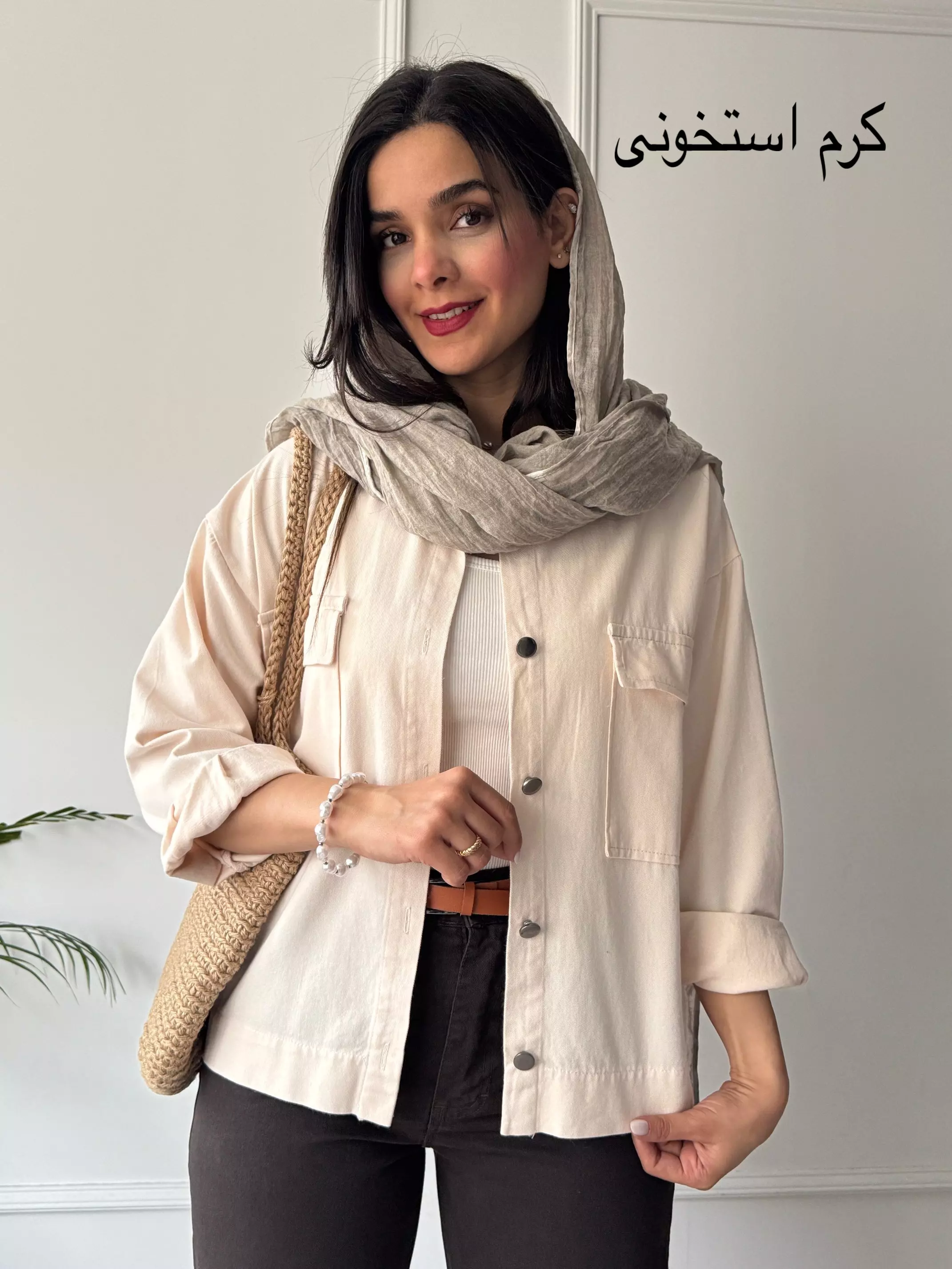 مانتو کتان یاسمین